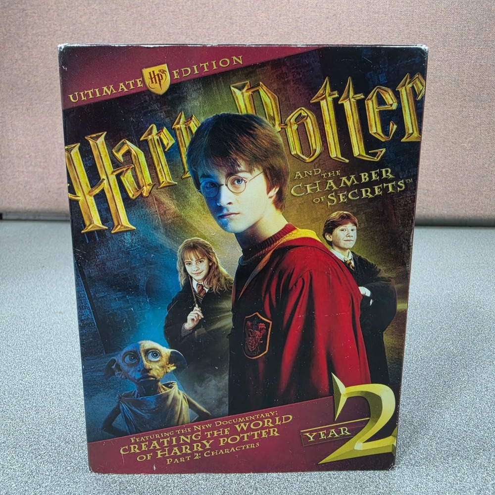 Warner Bros Harry Potter Chamber of Secrets Ultimate Edition DVD Red Excellent